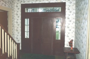 Inside front door 1980s